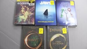 New Sealed 5 DVD Lot Hobbit Lord Of The Rings Jaws Rocketman Ready Player One